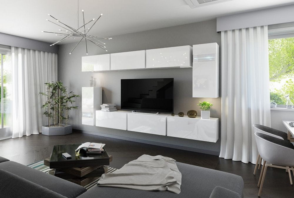 Veneti Moderná obývacia zostava BRADT 3 - biela